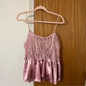 SHEIN Sheer Lace Purple Tank Size 3X